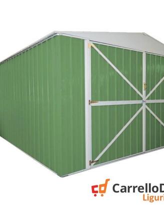 Box acciaio garage lamiera 360x600 verde chiaro