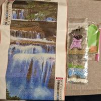 set per pittura con diamantini, 20 x 40 