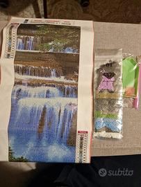 set per pittura con diamantini, 20 x 40 