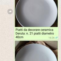 Piatti biscotto bianco