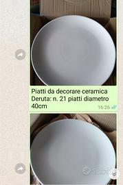 Piatti biscotto bianco