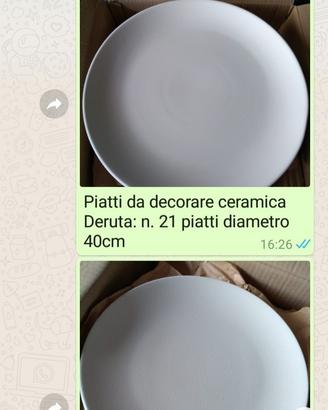 Piatti biscotto bianco