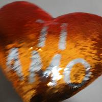 ⁷Valentino cuore con strass scritta ti 