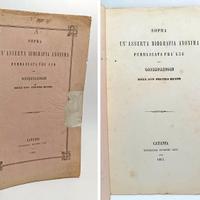 SOPRA UN’ASSERTA BIOGRAFIA ANONIMA... 1865