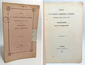 SOPRA UN’ASSERTA BIOGRAFIA ANONIMA... 1865