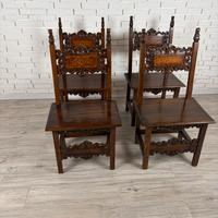 Set di 4 sedie fratine prima metà del ’900