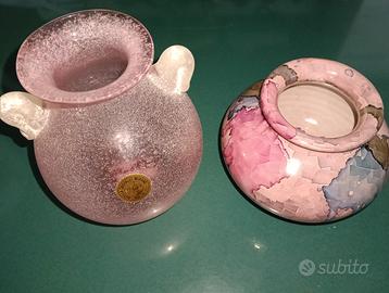 Vasi portafiori tra cui Buccella Cristalli Murano