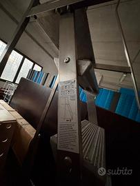 scala in alluminio ruote da capannone