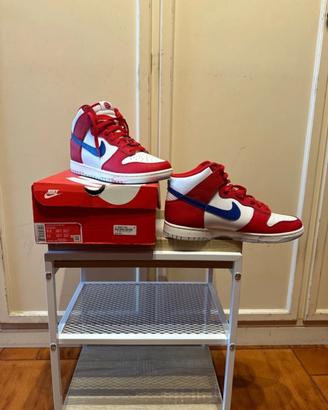 Nike dunk high retro white game royal n43