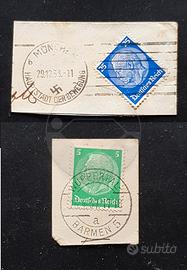 GERMANIA francobolli su Frammenti di busta