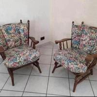 Coppia di poltroncine a dondolo
