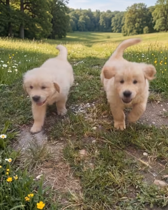 cuccioli Golden retriever alta genealogia 