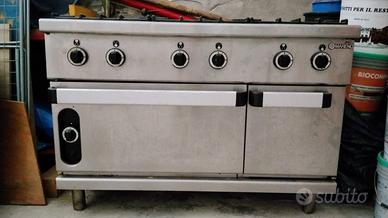 CUCINA A GAS A 6 FUOCHI