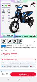 Motocicletta elettrica per bambini 
