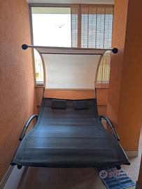 Sdraio a dondolo con lettino doppio chaise longue