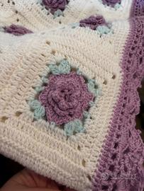 Copertina in lana per culla