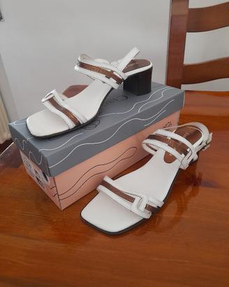 Sandali donna pelle Made in Italy n.39