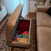 divano 3 posti con pouf contenitore