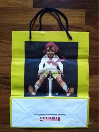 sacchetto di carta con pubblicità d’epoca Pirelli