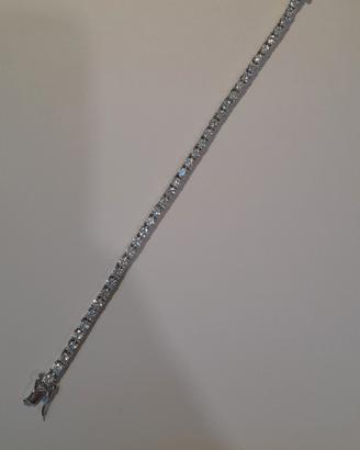 bracciale tennis in argento 