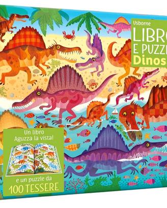 Libro e puzzle Dinosauri (Usborne)