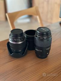 Obiettivi Canon 18-200 & Macro 100