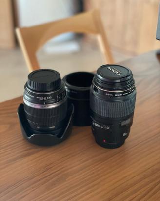 Obiettivi Canon 18-200 & Macro 100