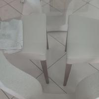 Tavolo da sala o ufficio in cristallo