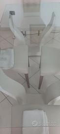 Tavolo da sala o ufficio in cristallo