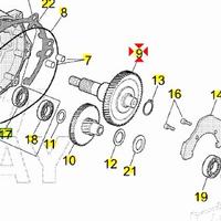 Albero ruota posteriore Aprilia Scarabeo 50 AP1BNA