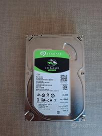 Seagate BarraCuda, 1 TB, Hard Disk Interno