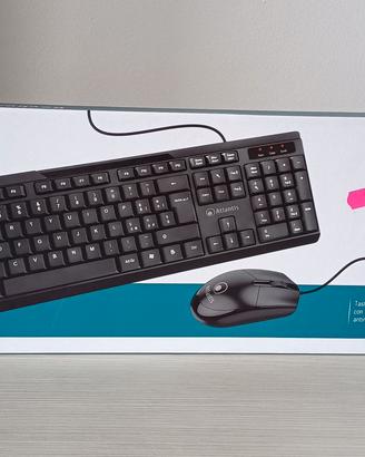 Kit tastiera e mouse usb Atlantis Land