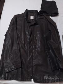 Giacca uomo in pelle marrone 