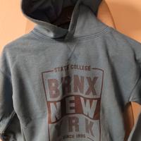 Felpa con cappuccio blu bambino