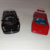 Lotto Lamborghini Gallardo + Countach 1/43 Burago 