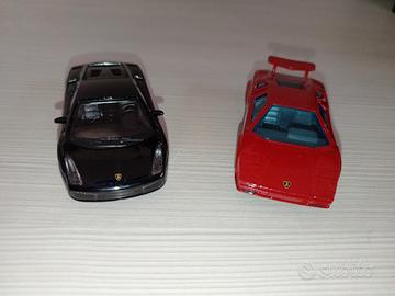 Lotto Lamborghini Gallardo + Countach 1/43 Burago 
