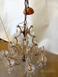 lampadario a goccia vintage 