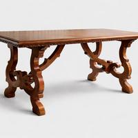 tavolo d'antiquariato elegante "fratino" in noce