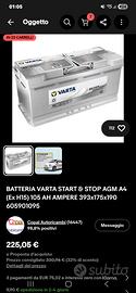 BATTERIA AGM 105 AH VARTA  START & STOP