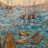 Quadro olio su tela misura 50x70 cm.