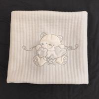 Coperta ricamata per culla Ellepi 60x80cm