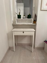 Scrivania/tavolino legno bianco - shabby chic