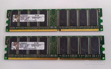 Memoria RAM DIMM Kingston 2xKVR400X64C3AK21GB