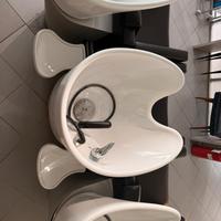 3 lavateste per salone di parrucchiere
