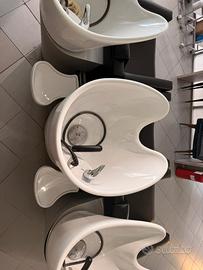 3 lavateste per salone di parrucchiere