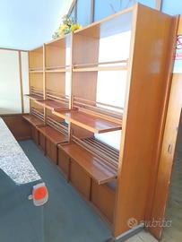  SCAFFALATURA ESPOSITIVA IN LEGNO MASSELLO DI CILI