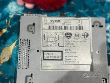 stereo fiat500 piu bocchetta aria condiziona
