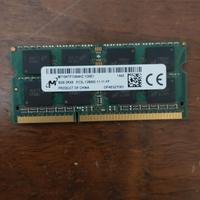 ram modulo memoria 8gb ddr3 sodimm pc3-L 12800