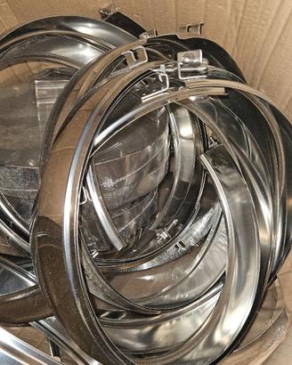 Kit componenti canna fumaria in acciaio inox diame