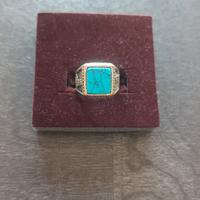 Anello con turchese